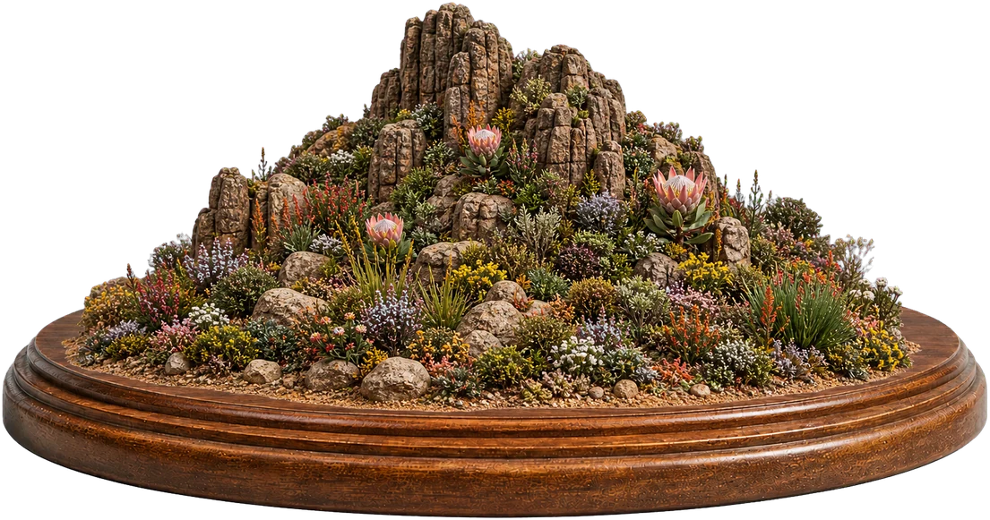 ケープ植物区保護地域群のミニチュア