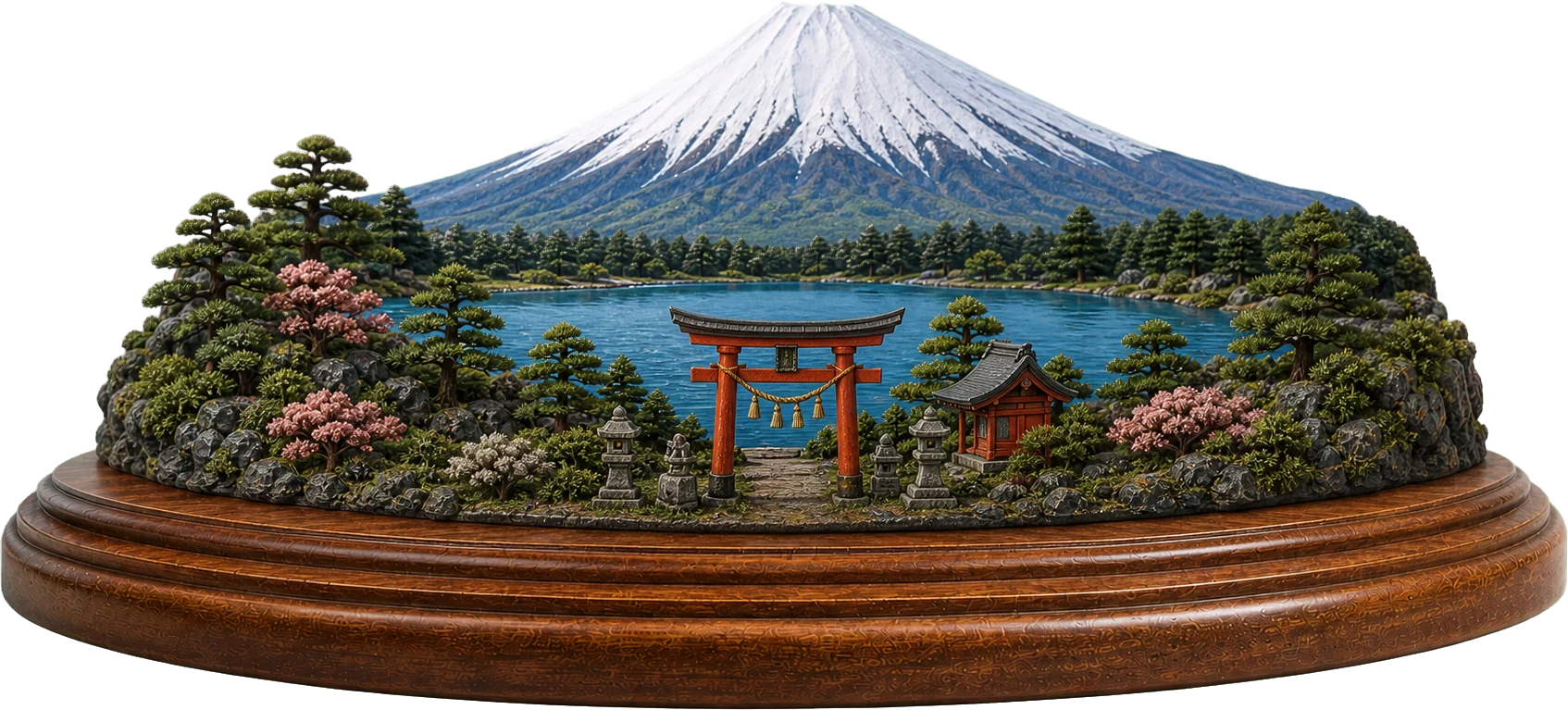 富士山―信仰の対象と芸術の源泉のミニチュア