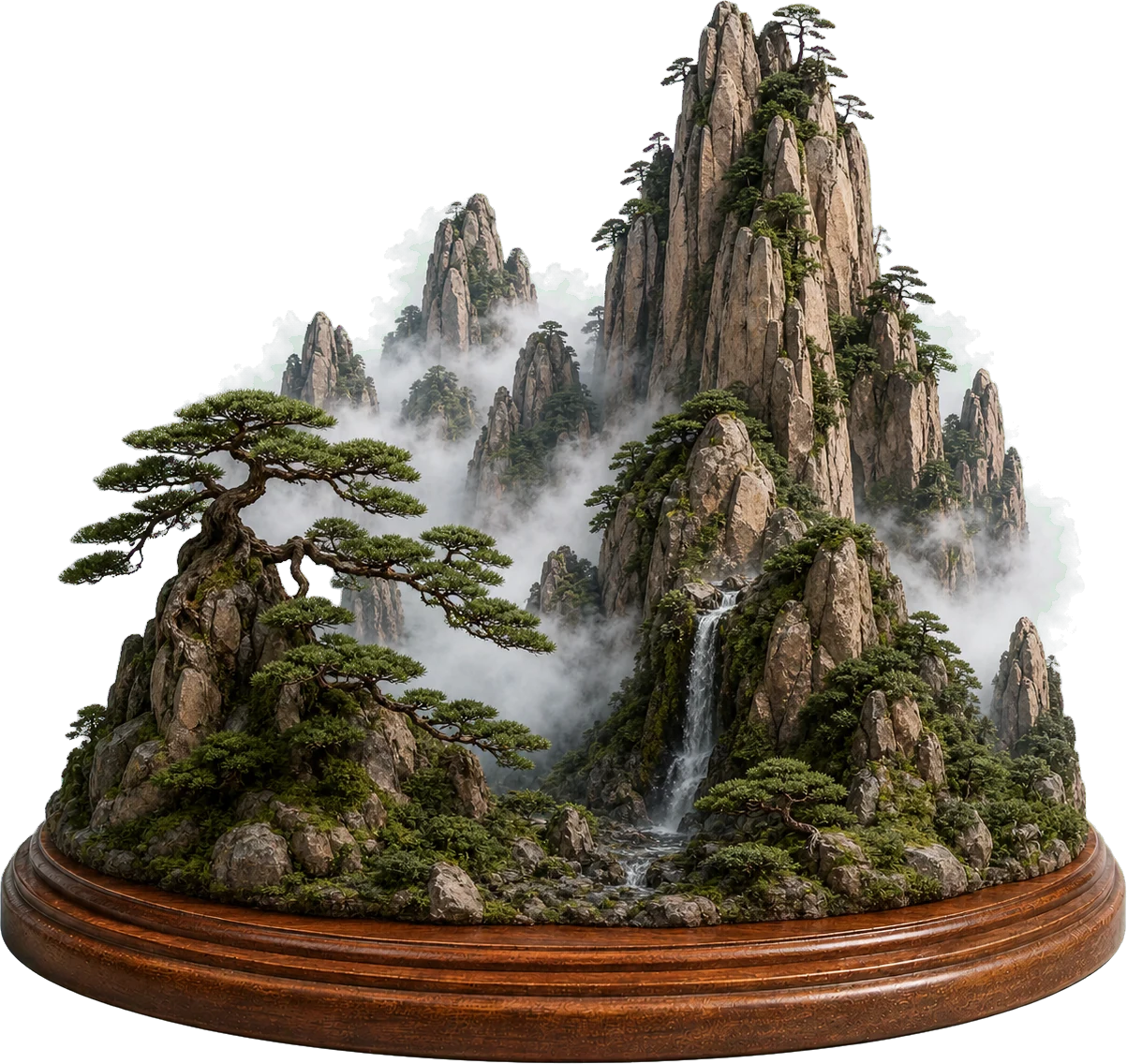 黄山のミニチュア