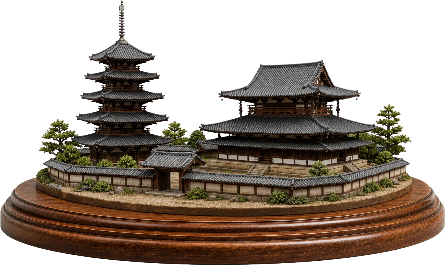 法隆寺地域の仏教建造物群のミニチュア