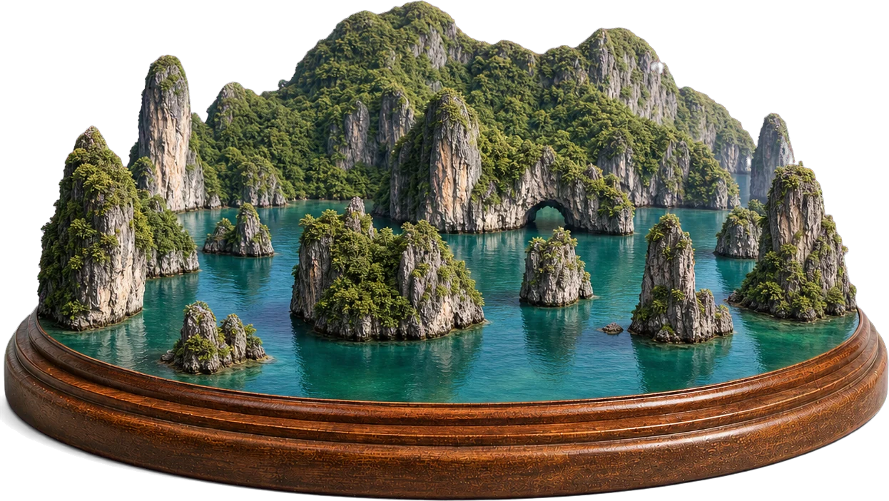 ハ・ロン湾―カット・バ群島のミニチュア