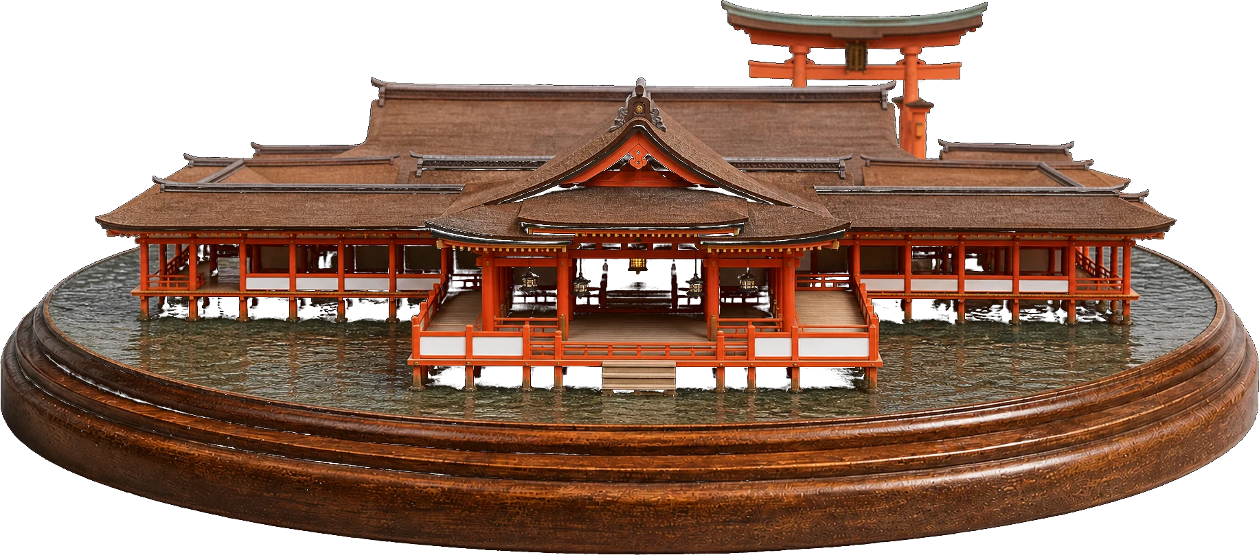 厳島神社のミニチュア