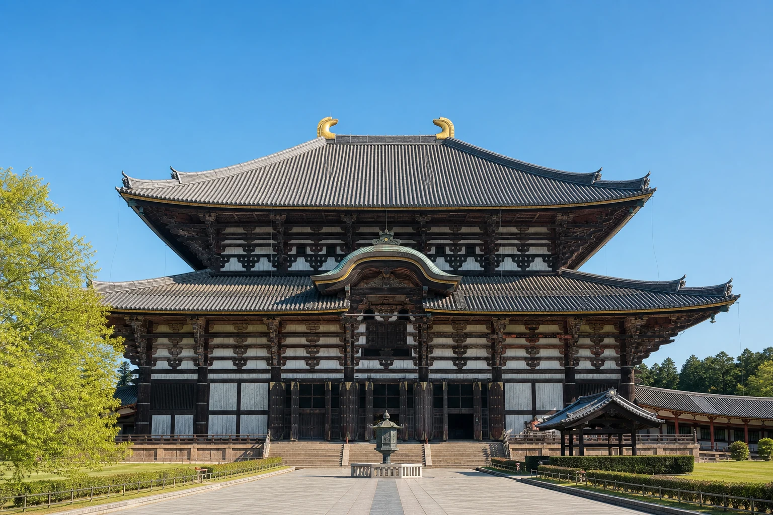 古都奈良の東大寺大仏殿