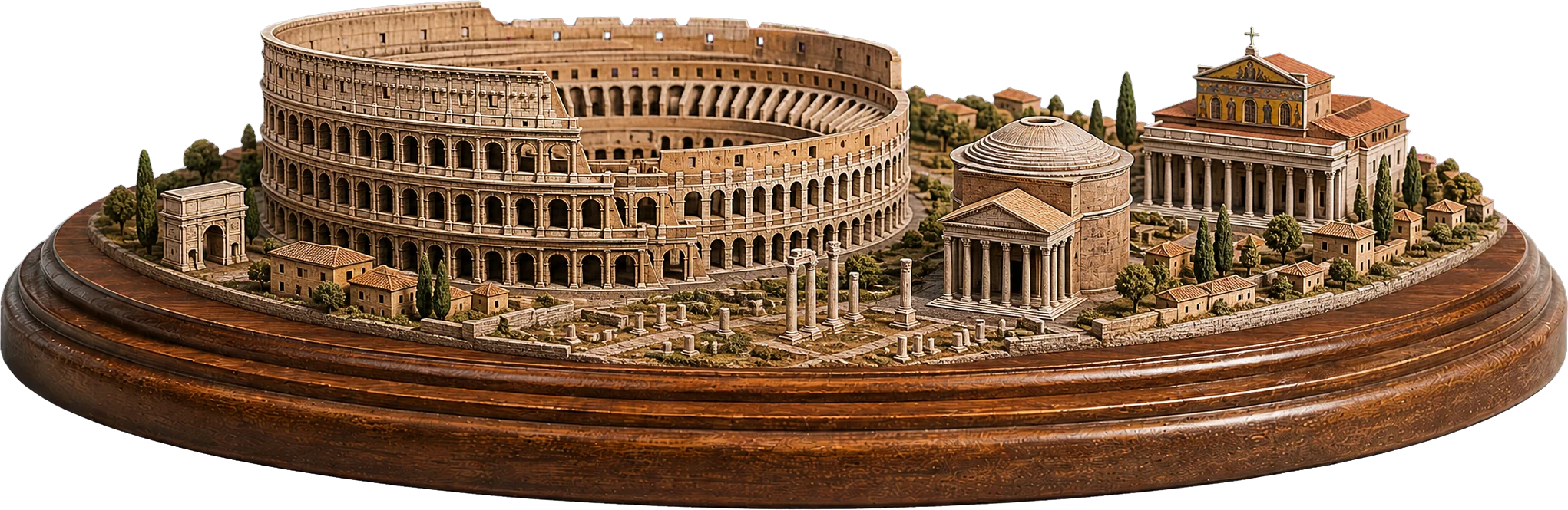 ローマの歴史地区と教皇領、サン・パオロ・フォーリ・レ・ムーラ聖堂のミニチュア